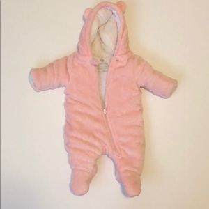baby girl one piece teddy bear jump suit